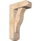 Ekena Millwork Funston Craftsman Smooth Bracket w/ Offset Brace, Douglas Fir, 5 1/2"W x 14"D x 22"H BKT0604X14X22FST04SDF - alternate 1